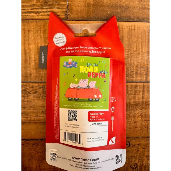 TONIES: Peppa Pig Audio Play Figurine NWT - Picture 2 of 3